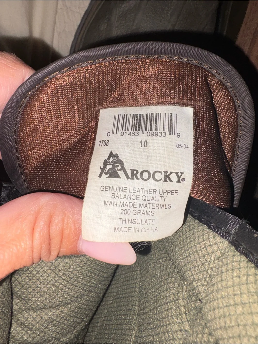 Rocky Jasper Trac 7758 Men's Insulated Waterproof Duck Boots Size 10